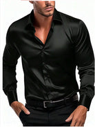 Men's Satin Silk Shirts -