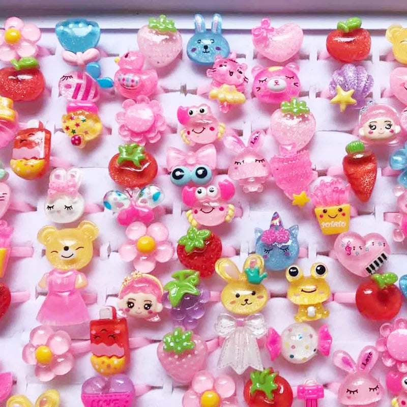 10pcs/lot Children's Cartoon Rings -