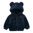 Thicken Warm Girls Winter Coat Cartoon Long Sleeve Hooded Coat for Girls Fashion Solid Color Kids Coat 1-6 Years -