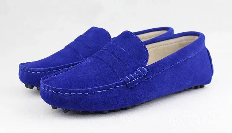 100% Genuine leather Women flats Fashion Handmade Women Casual leather shoes Leather Moccasin Women Driving Shoes Loafers -