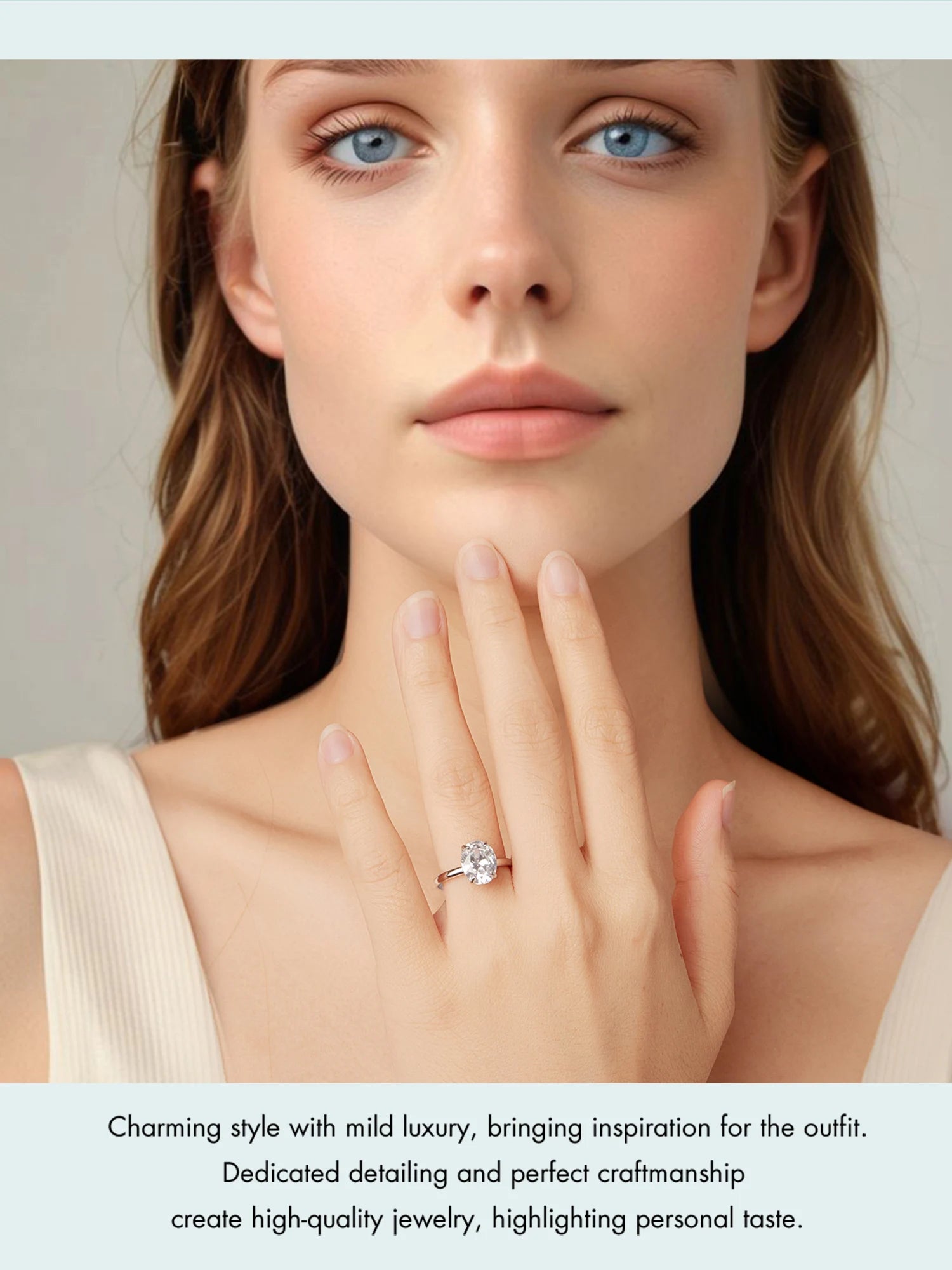 3.5CT Oval Cut Ring -
