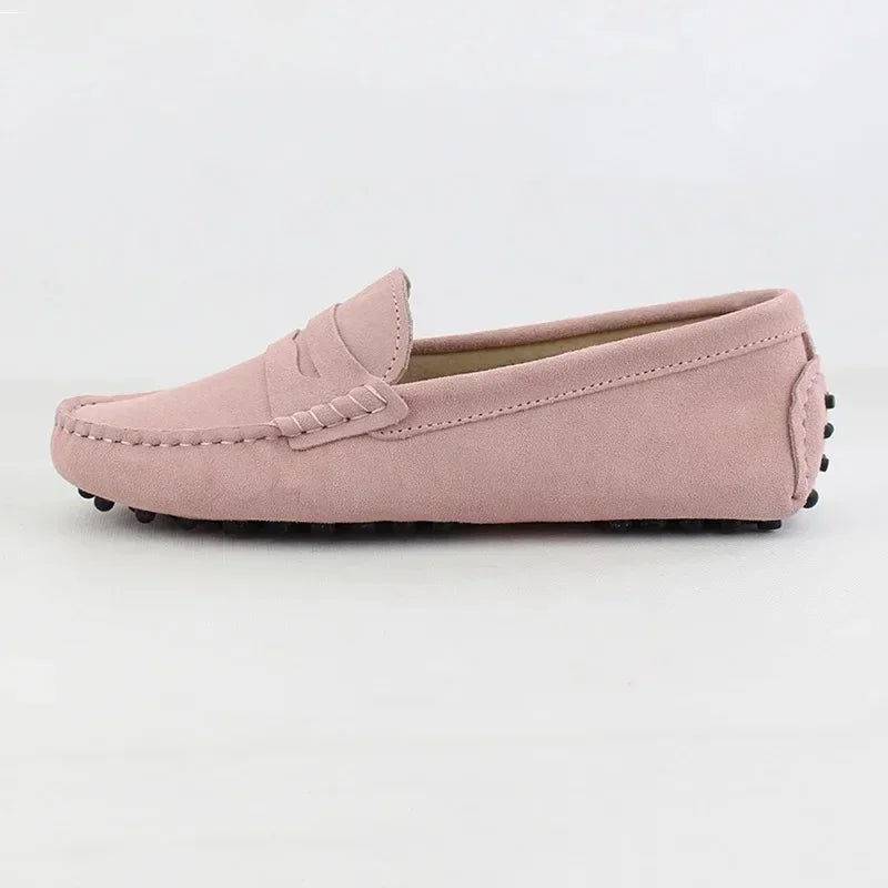 100% Genuine leather Women flats Fashion Handmade Women Casual leather shoes Leather Moccasin Women Driving Shoes Loafers -