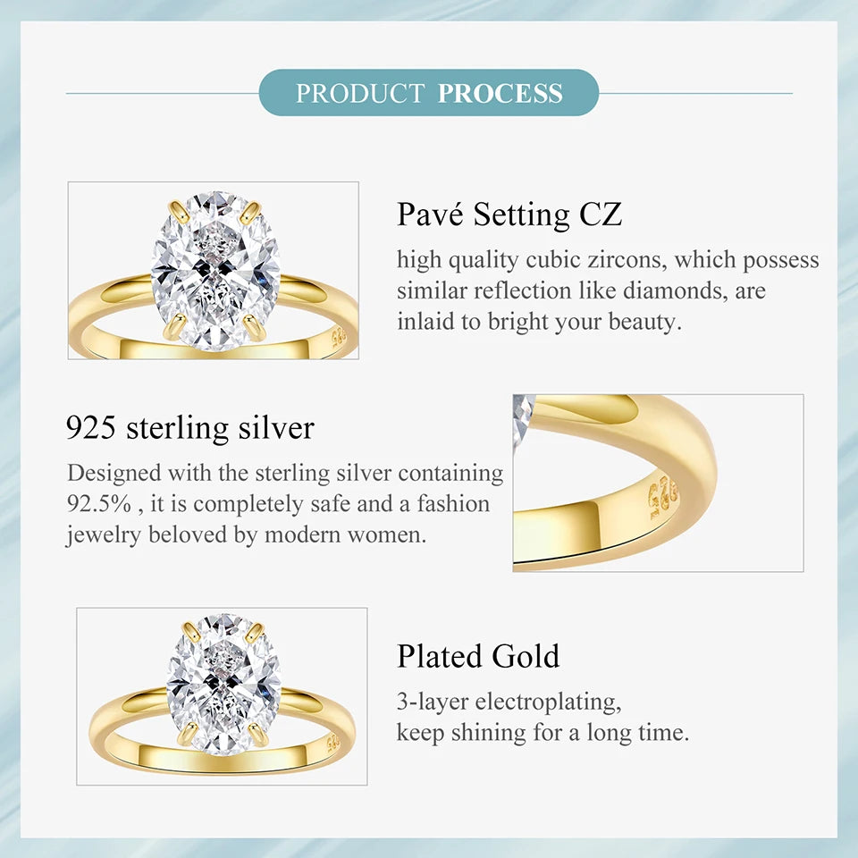 3.5CT Oval Cut Ring -