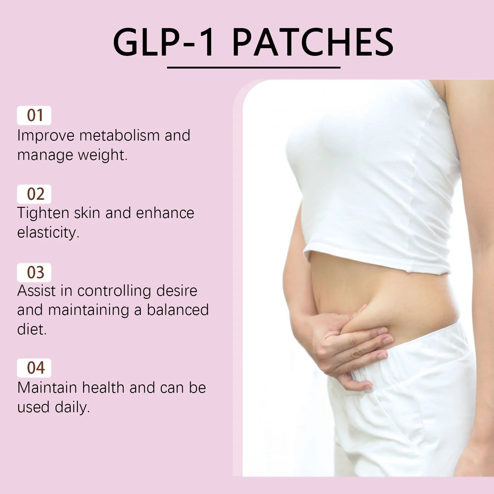 OceAura GLP-1 Patches for Weight Loss Sculpting Shaping Body Appetite Control -