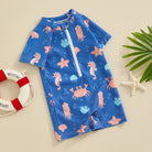 Make a splash with this collection designed for toddler boys aged 0-36 months—comfortable, cute, and perfect for water fun! -