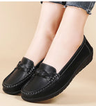 Shoes Women 2025 New Loafers Slip On Flats Leather Shoes Woman Comfortable Flat Shoes Women White Zapatos Mujer Women's Footwear -
