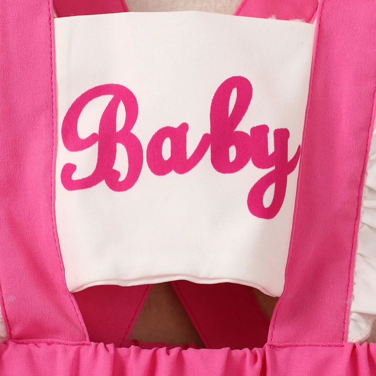 Infant/Toddler Summer Fashion Pink Creeper Dress Including Hair Accessories -