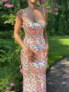 Floral Print Spaghetti Strap Sundress -