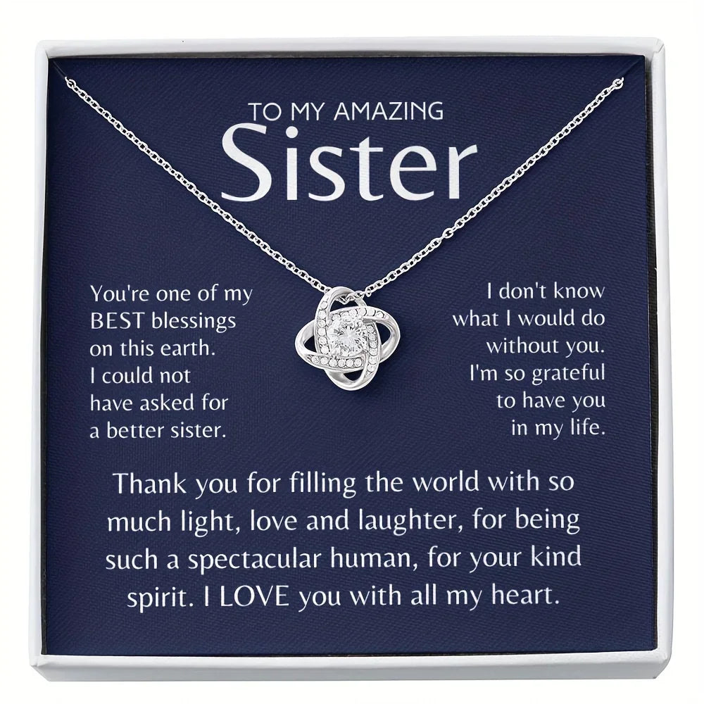Make a thoughtful and stylish gift with this girl necklace, which comes with a message card and box. Perfect for showing someone special how much you care. -