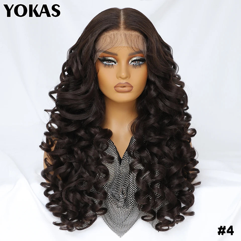 Achieve a stunning look with this Latisha curly 13x6 lace frontal wig. Featuring pre-plucked hairline and baby hair, this wig offers a natural and stylish appearance for a flawless finish. -