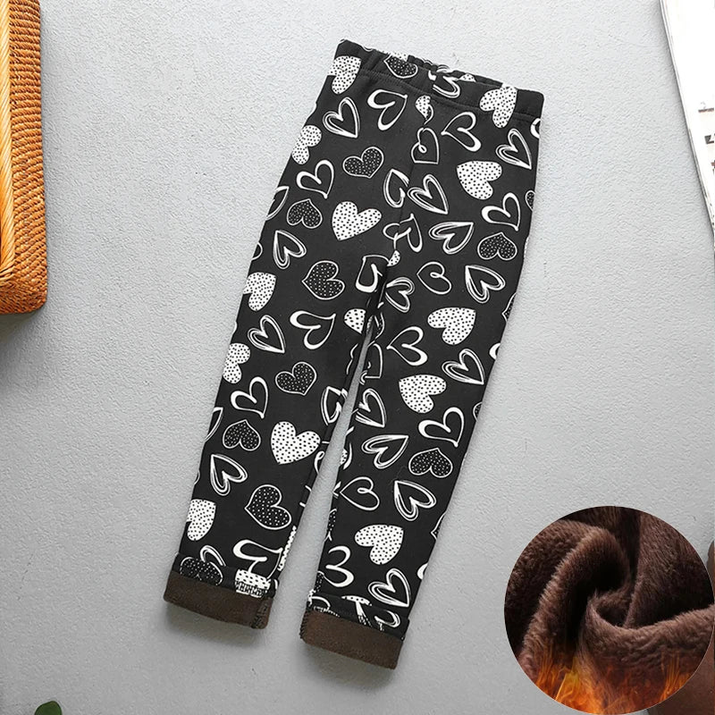 Baby Girl Clothes Kid Legging Girl Winter Autumn Thick Warm Cartoon Leggings Pants Boys Girls Leggings Plus Velvet Trousers -
