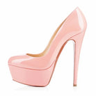Women Pumps Stiletto Sexy Platform Round Toes 14cm Extremely Stripper Pole Dance High Heels Party Dress Wedding Shoes Large Size -