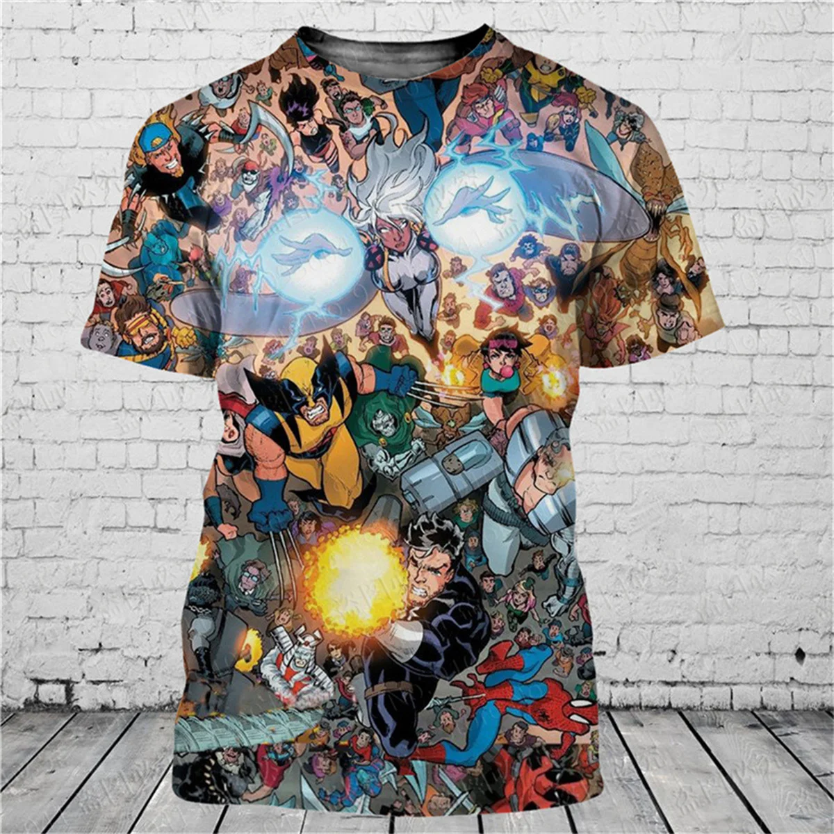 Fashionable men's 3D T-shirt (MARVEL) -