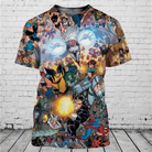Fashionable men's 3D T-shirt (MARVEL) -