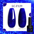 Explore your creativity with this comprehensive set of 129 colors of 7ML nail gel polish. Perfect for nail art enthusiasts, these semi-permanent colors allow for endless possibilities and stylish designs. -