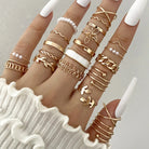 Wave Joint Rings Set (Women) -