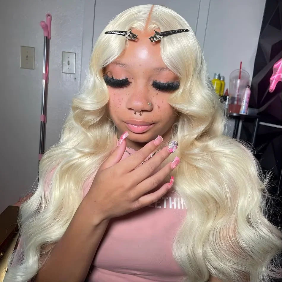 Blonde Human Hair Wigs -