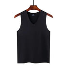 Ice Silk Tank Tops Seamless Mens Vest Loose Sleeveless Sport Bodysuit Vest For Men Plain Casual Summer Tank Undershirts Cool 5XL -