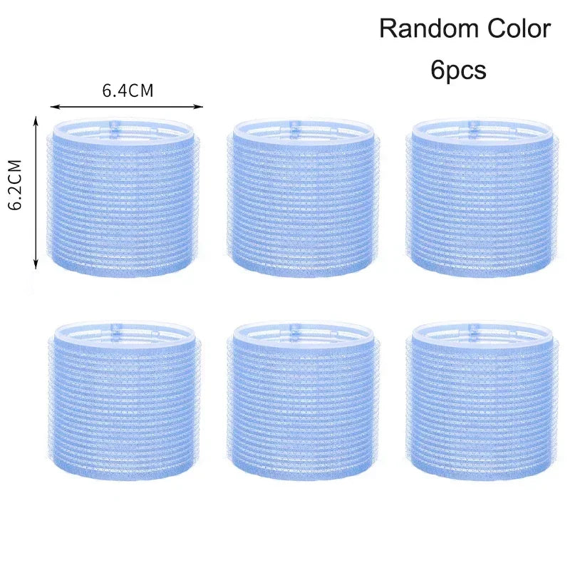 Hair Rollers Self Grip Hook Hair Curlers Heatless Roller Salon Dressing Curlers Jumbo Size Sticky Hair Styling Tools -