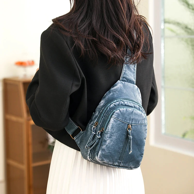 Carry your essentials in style with this soft PU leather shoulder crossbody bag. Designed for high quality and durability, this accessory is perfect for adding a chic touch to your outfit. -