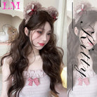 Elevate your style with this 38-inch long ombre brown, red, and blonde highlight straight lace front wig. Perfect for a chic and trendy look, this wig offers versatility and glamour for various occasions. -
