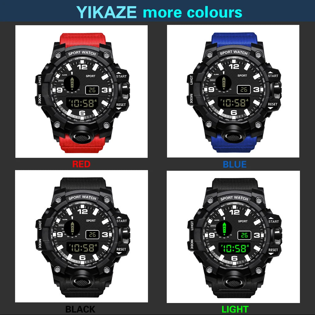 Fashion Men's Watch Sports Electronic Wristwatch -