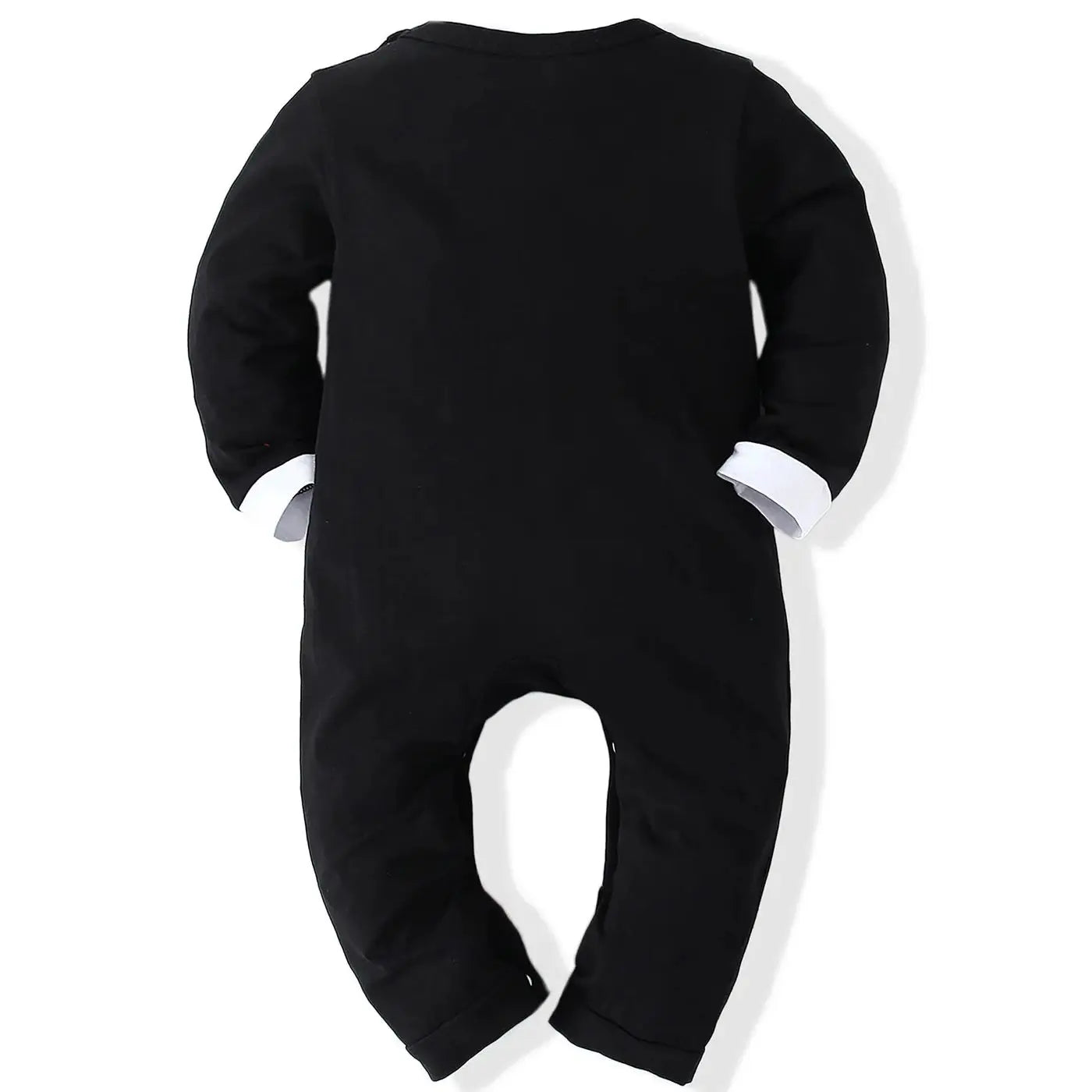 Dress your little gentleman in style with this cotton formal romper—perfect for baby boys who love to look sharp and charming! -