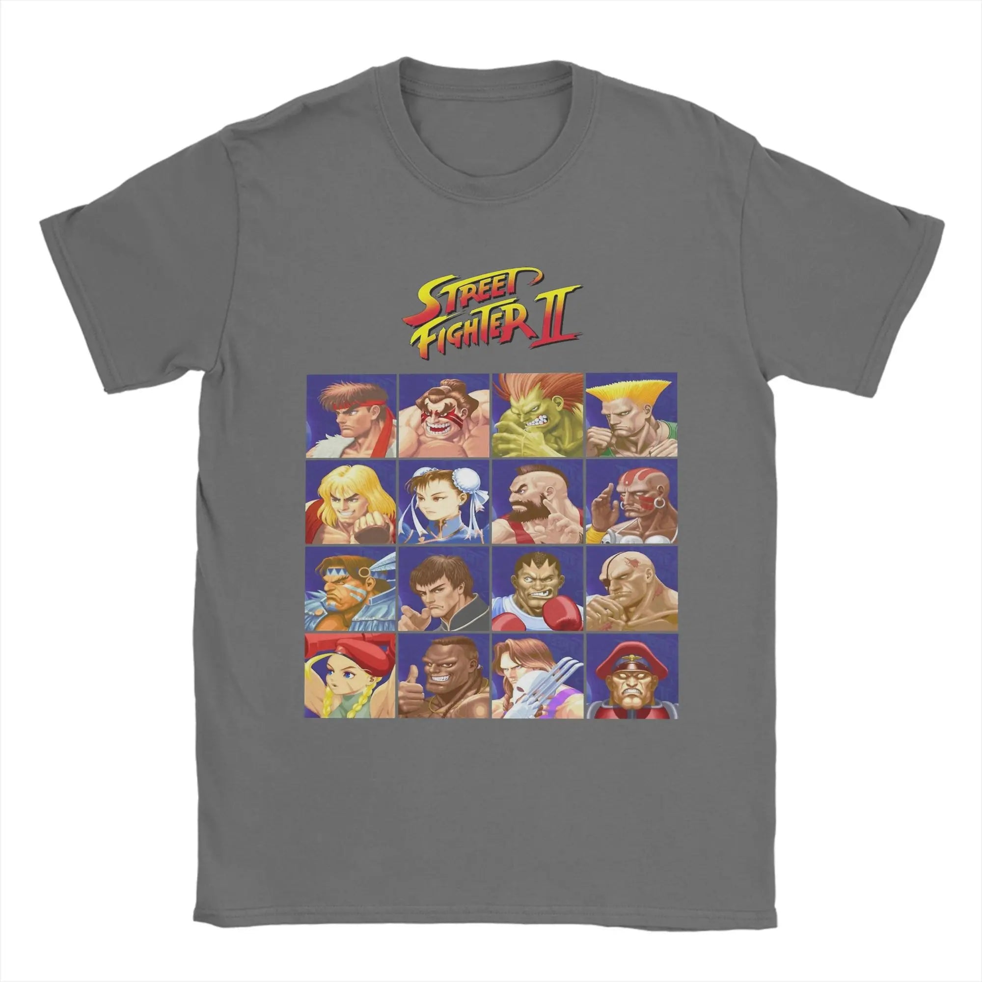 Streets Fighters II T Shirts Men -