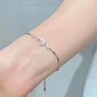 Shiny Pink Crystal Cherry Blossom Bracelets -