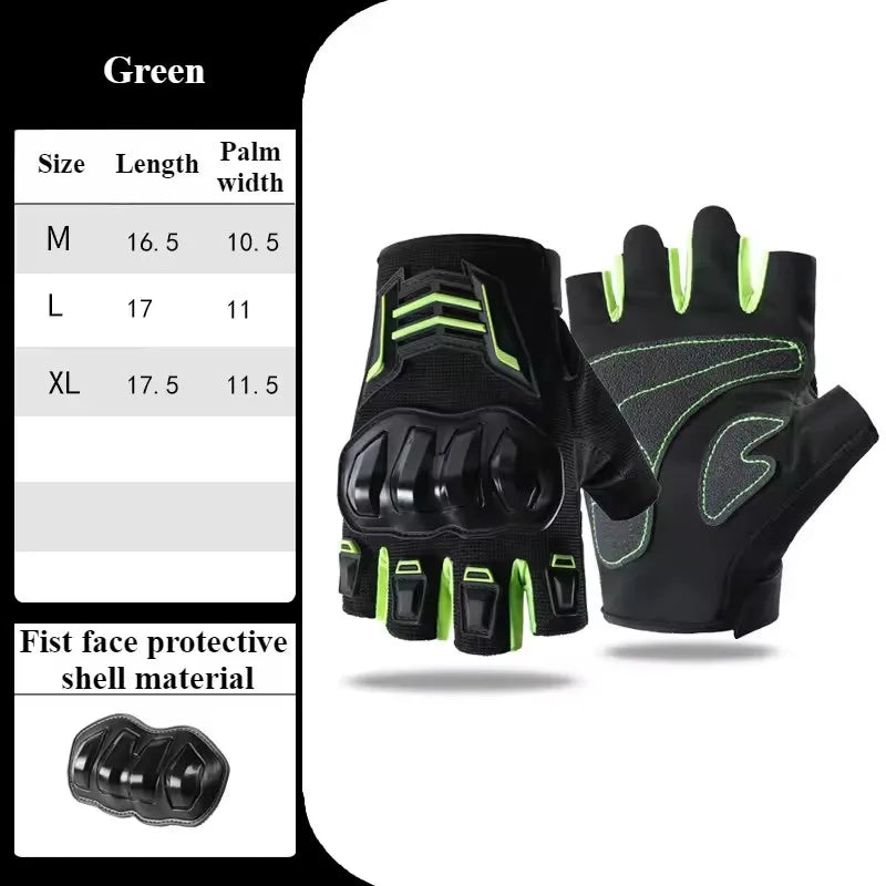 Breathable Motorcycle Gloves Half Finger -