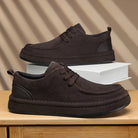 Men's Shoes Are Fashionable Brown Casual Shoes Made of Durable Suede Material Comfortable Walking Shoes Suitable for Daily Wear -