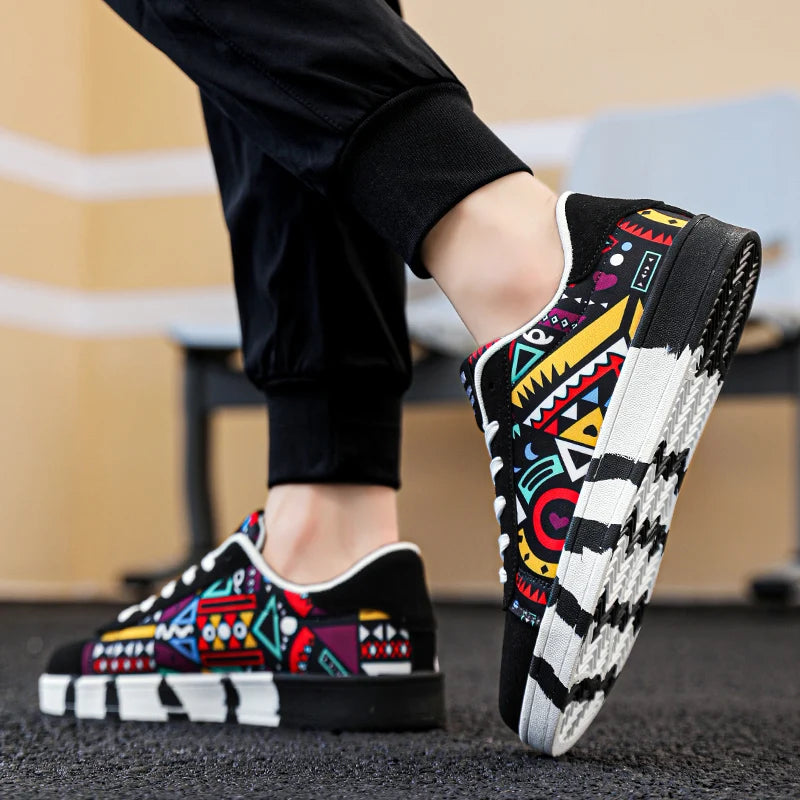 Men Flat Bottomed Shoes Fashion Popular with Colorful Outdoor Sneakers That Comfort Non Slip High-quality Fitness Leisure Shoes -