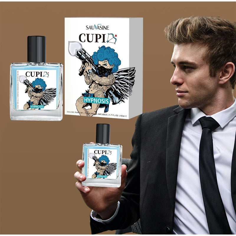Cupid Cologne Men's Perfume Lasting Charm Temptation Attract The Opposite Sex Dating Body Spray 50ml Ambergris Portable Perfume -