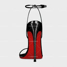 Silver 12cm slim toe high-heeled shoes, 2025 new sexy one-piece buckle fashion sandals, single shoe33-46 -