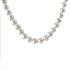 Vintage White Pearl Chain Choker Necklace -