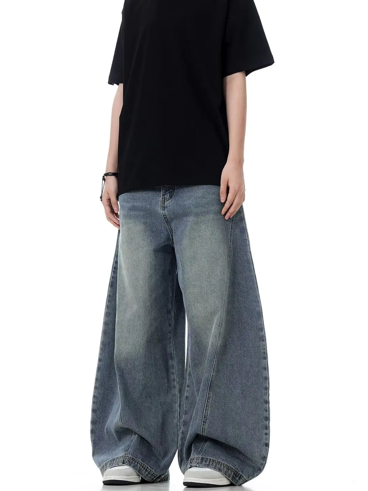 Step out in style with these new vintage blue baggy jeans for women—comfort meets classic cool! -