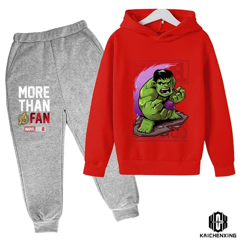 Marvel- Super Heros Hooded Pants Suit for Children -