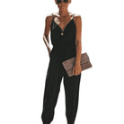 Dress to impress in this sexy and stylish women's summer jumpsuit. Featuring a backless design, deep V-neckline, floral print, and strappy details, this romper is perfect for making a statement with your outfit! -