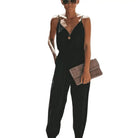 Dress to impress in this sexy and stylish women's summer jumpsuit. Featuring a backless design, deep V-neckline, floral print, and strappy details, this romper is perfect for making a statement with your outfit! -