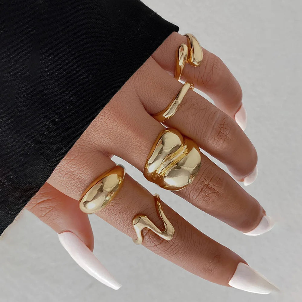 15Pcs/Set Metal Rings -