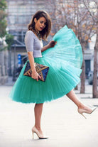 Add volume and elegance to your outfit with this knee-length underskirt—perfect for enhancing dresses and skirts for a fuller look! -