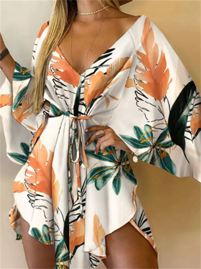Women V-Neck Dress -