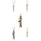 New Creative Couple Embrace Necklace Women's -