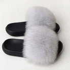 Real Fox Fur Slippers -