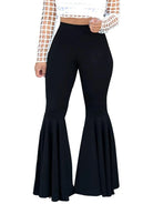 Plus-size women's trendy bell-bottomed trousers -