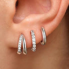 3PCS Leaf Tragus Huggie Earring -