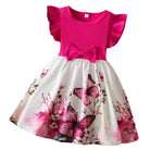 Girl's Butterfly Printed Dress 3-7Y -