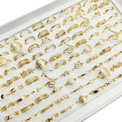 30pc/Lot Gold Color Finger Rings for Woman -
