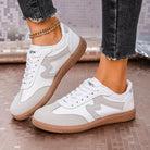 2025 Spring New Lace Up Women's Sports Shoes Plus Size Woman Sneakers Mixed Colors Female Fashion Versatile Flat Casual Sneaker -