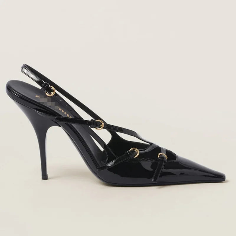 High Heels Pointed-toe Back Loop -